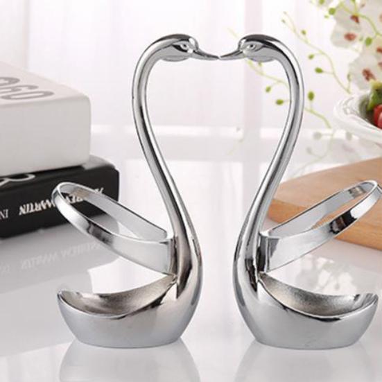 1/7 шт., держатель для хранения посуды в форме лебедя из нержавеющей стали k, столовые приборы для ложки