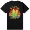It`s Corn Has the Juice T-Shirts Crop Top Corn Lovers Tee Tops Round Neck Short-Sleeve Fashion Tshirt Clothing Basic T-shirts