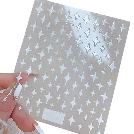 Самоклеящиеся наклейки для ногтей Shining Star для девочек - Легкое DIY украшение