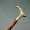 Антикварная дизайнерская латунная ручка для трости с деревянной тростью в подарок