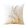 Premium Quality Rabbit Pillowcase Linen Sofa Throw Pillow Cover For Charming Home Decor