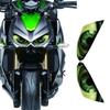 Для Kawasaki Z1000 2014-2016 Наклейка на фару Декор фары Наклейка Зеленый глаз x2