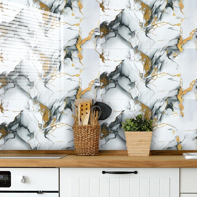 Plane Wall Stickers TV Background Wall Renovation Home Decoration Vinyl Sticker Imitation Tile Self-adhesive Foam PVC Wallpapers