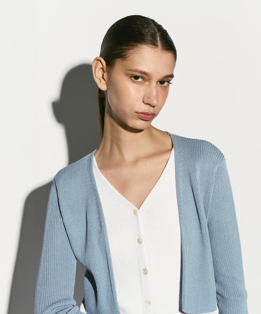 RE RHEE Ribbed Attatched-Layer Top Cloud