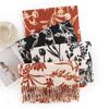 Elegant Floral Printed Imitation Cashmere Shawl Scarf