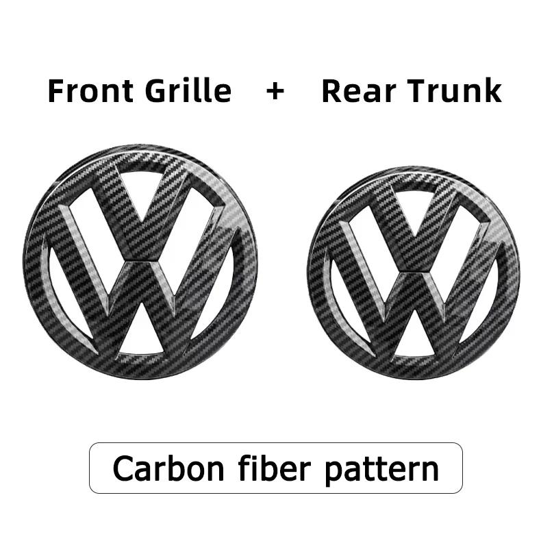 2pcs Emblem Front Grille Rear Trunk Sticker Badge Decals For VW Polo Golf MK6 MK7 MK8 Passat B6 B7 B8 Tiguan CC T-ROC Arteon zo5