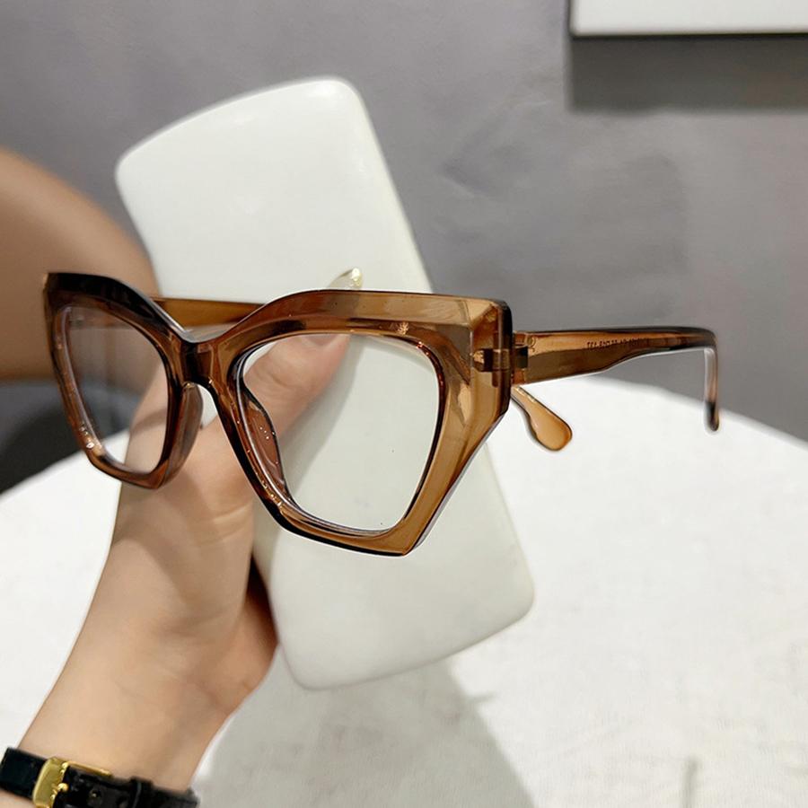 Оправа для очков с блокировкой синего света, женские простые очки, винтажные оптические очки, унисекс, новые трендовые компьютерные очки «кошачий глаз» с прозрачными линзами
