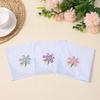 Colourful Lace Embroidered Ladies' Handkerchief Japanese Embroidery Combed Cotton Square Handkerchief