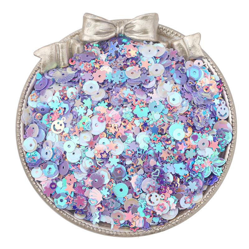 20g/Bag Mixed Shapes Loose Sequins for Nail Decoration Art Craft DIY Scrapbooking Garment Sewing Accessories