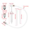 Easy Transfer Hand Pump Fit for Automotive Fluids 8cc Per Strokes Secure Fill Tube Adapter Fits Standard Quart Bottles
