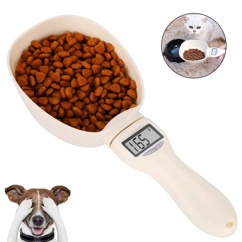 Pet Food Measuring Spoon, Electronic Measuring Cup for Dog and Cat Food, Digital Spoon, Kitchen Scale with LED Display