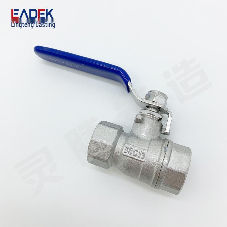 LT-52J Stainless Steel 304 Two-Piece Reduced Bore Ball Valve 2PC Manual Internal Thread High Pressure