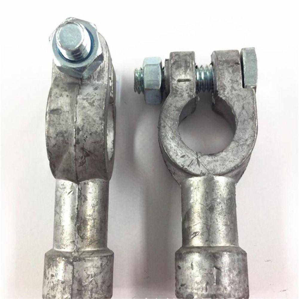 1Pair Lead Battery Post Adapter Silver Battery Terminal For Car