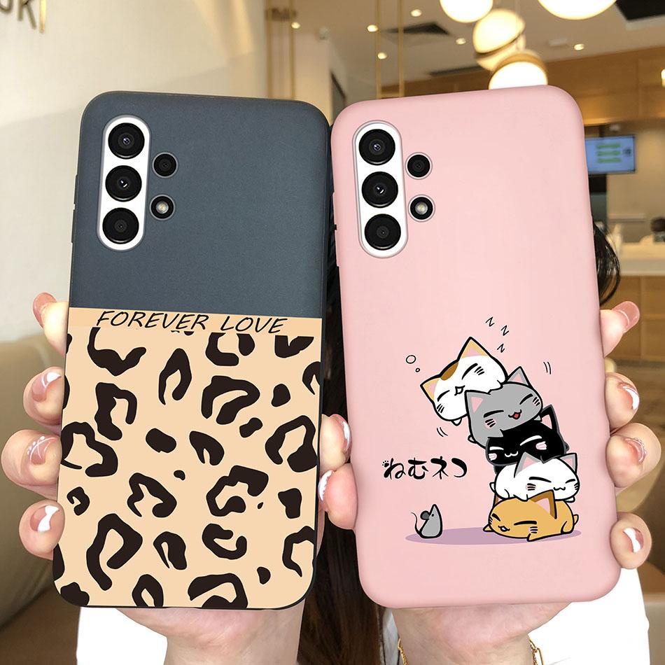 For Samsung Galaxy A13 4G Fashion Phone Case Cute Dinosaur Smiling Face Soft Silicon Funda Shell For Samsung GalaxyA13 Bumper