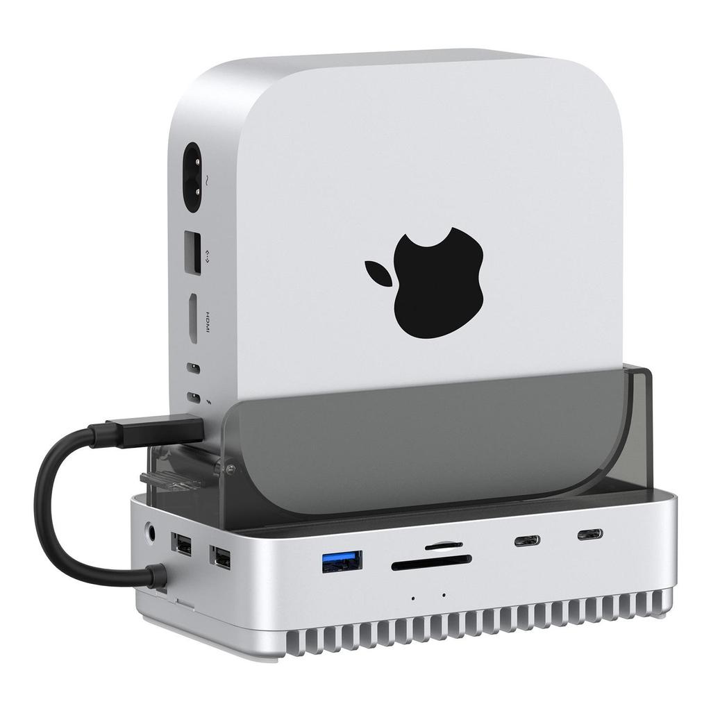 Вертикальная подставка Thunderbolt 4/5 для Mac mini M4 и корпус для внешнего жесткого диска, 40 Гбит/с