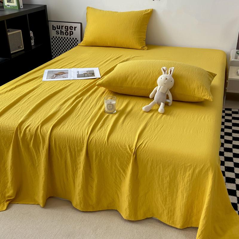 Однотонная простыня Мягкая плоская простыня Домашнее постельное белье sabanas para cama Взрослые Детская комната Простыни (Нет наволочки)