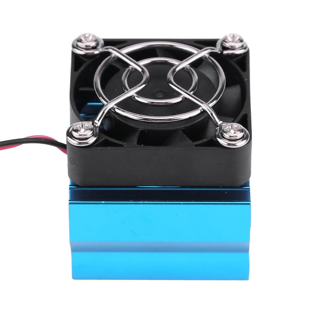 Heat Sink With Cooling Fan for 1/10 Scale Electric RC Car 540 / 550 / 3650 Motor (Blue)