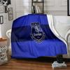 Football Club Everton Flannel Blanket, Soft Polyester, Modern Design, All-Season for Camping, Travel, Gifts for holidays or birthdays