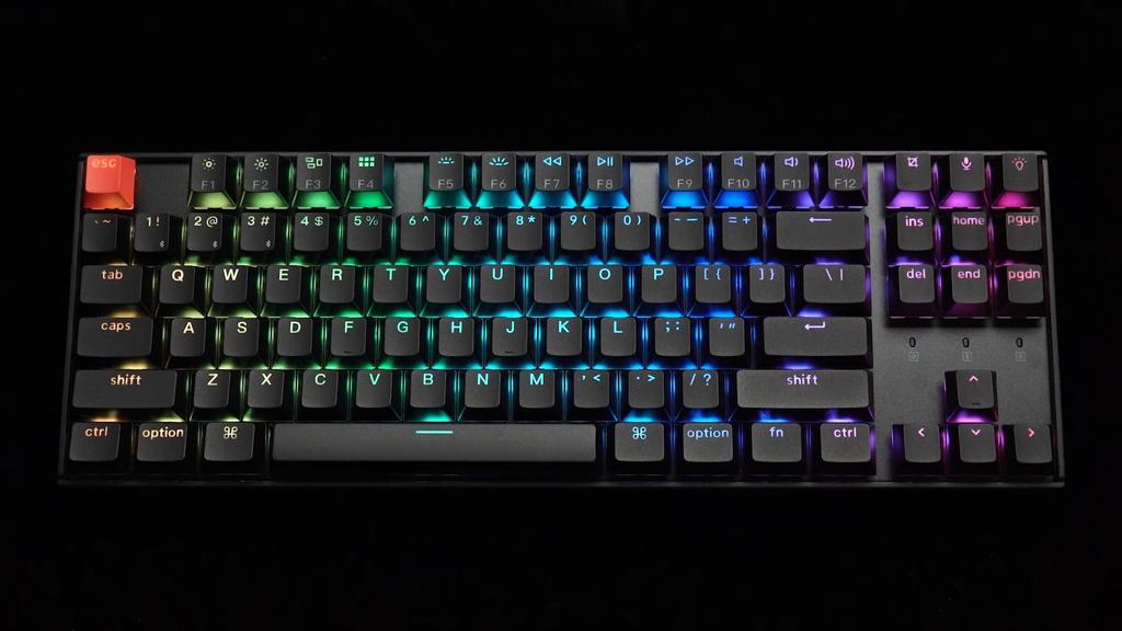 Keychron K8 Версия 2 QMK Беспроводная Настраиваемая Механическая Bluetooth QMK Алюминиевая US RGB Keychron Супер Механическая Mac Windows Совместимая Супер Механическая