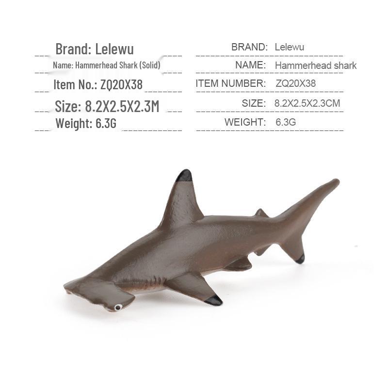 Children's Marine Animal Model Set: Mini Whale, Shark, Dolphin, Turtle, Sea Lion