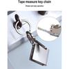 Keychain Key Ring Portable Stainless Steel Retractable Ruler Tape Measure Measuring Tool Multifunctional Decorative Attractive and Fashion