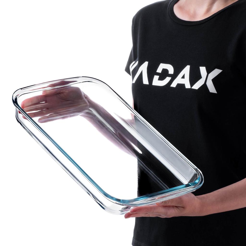 KADAX Стеклянная форма для выпечки 3л+3л, прямоугольная, 39 х 23 см