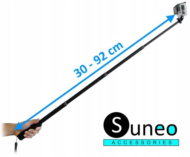 Solidny Długi Monopod Uchwyt Stick Kijek Do Gopro 12 11 Osmo Eken Telefon