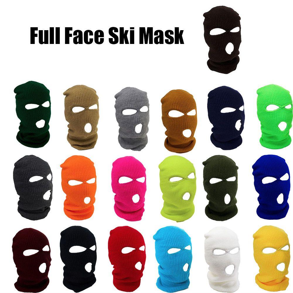 Лицо Шапка Вязаная Теплая Балаклава Теплая Дышащая Маска Для Лица Защита Шеи Зимняя Шапка