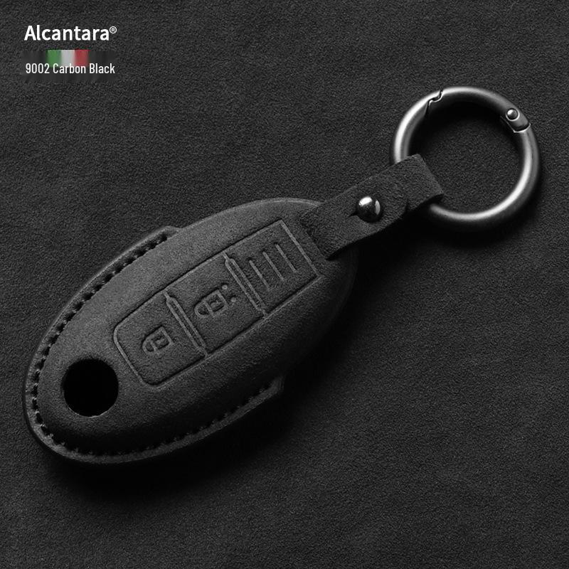 Чехол для ключа Nissan: Полная обертка из замшевого корпуса для Qashqai, Teana, X-Trail, Tiida, Loulan, Tuoda.
