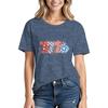 Coquette 1776 Usa 4th Of July Shirt Cute Star Checkered Print Streetwear Patriotic Independence Day Casual Tee For Unisex