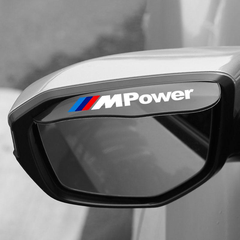 2Pcs Car Rear View Side Mirror Rain Board Sun Visor Eyebrow Guard For BMW M E34 E36 E60 E90 E46 E39 E70 F10 F20 F30 X5 X6 X1 M3 M5 M6 E71 F01 F02 F87