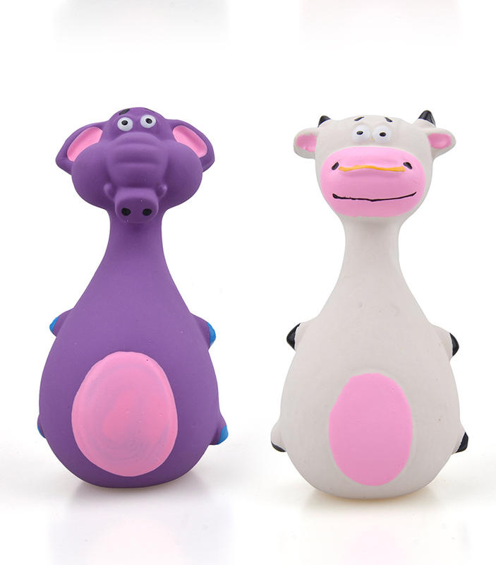 Factory Direct Sale of Latex Toys Dog Toys Latex Sounding Big Belly Elephant Cow Cartoon Pet Toys