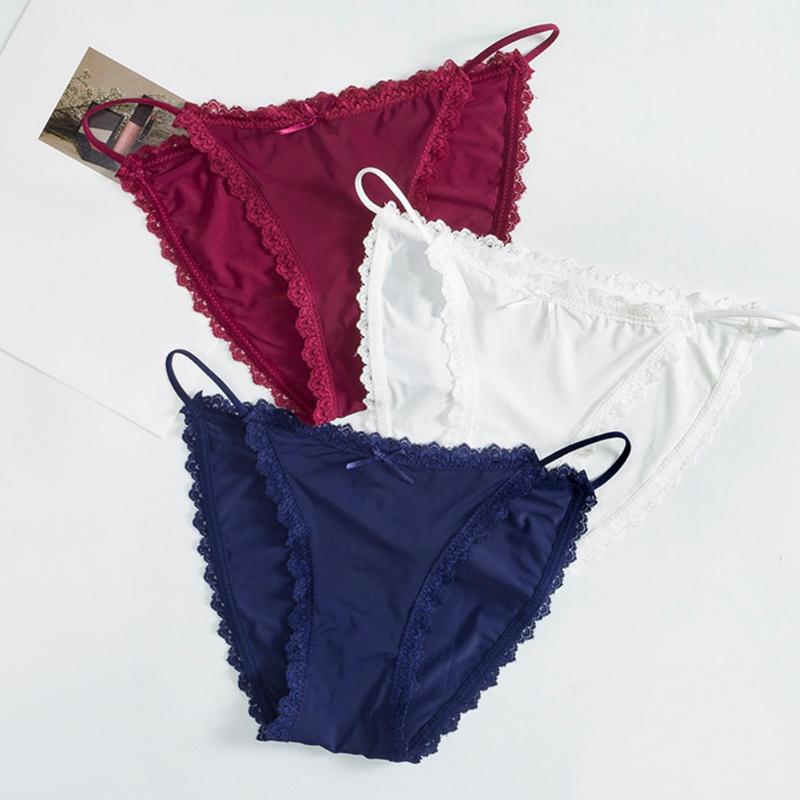 Thin Strap Lace Underwear Breathable Seamless Panties