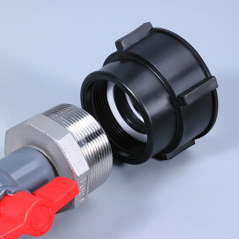 1 шт. Адаптер для бака IBC 75 мм на 60 мм Фитинги с крупной резьбой Садовый соединитель для резервуара для воды