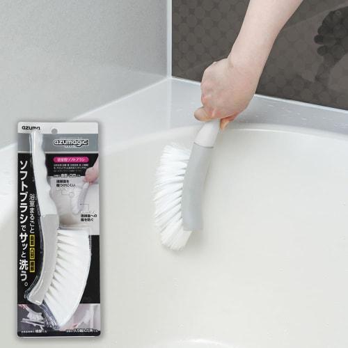 Azuma Azumagic Bathroom Soft Brush, Non-Scratch, for Bathrooms, Floors, and Tiles, Home Cleaning, Professionally Recommended, Bathroom Cleaning Brush,