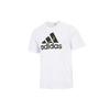 adidas Футболки Мужские Белые С Круглым Вырезом Умеренный Прямой Крой GV5237