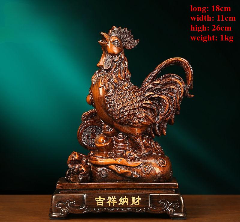 Jubao Golden Rooster Decoration 12 Zodiac Chickens Lucky Entrance Living Room Home Decoration Gift
