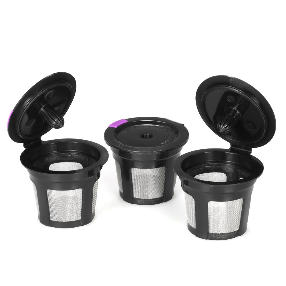 3pcs/set Reusable Coffee Capsule for Keurig 2.0& 1.0 Brewers Refillable Coffee