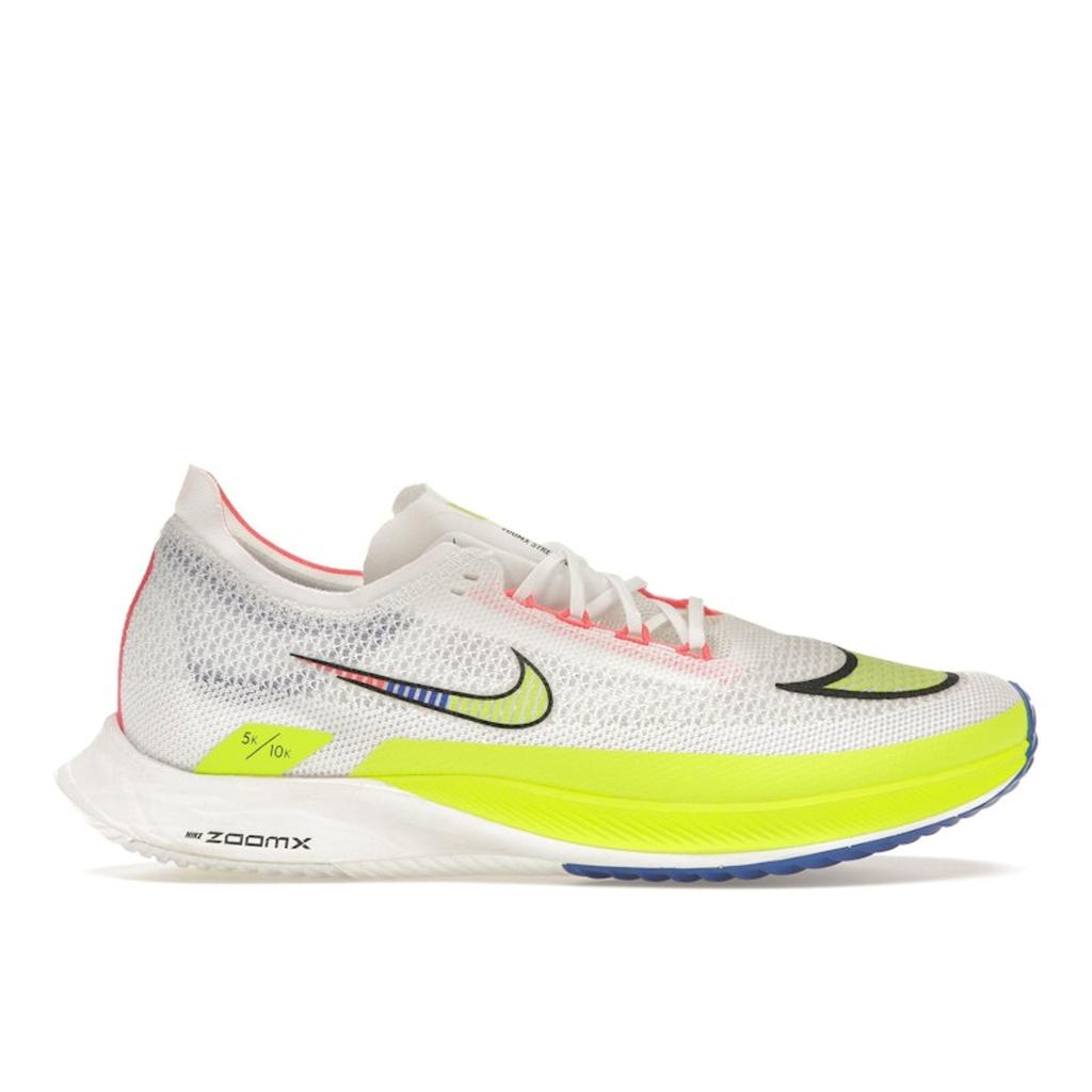 Nike ZoomX Streakfly Premium White Racer Blue Volt Unisex Sneakers Black Fluorescent-Yellow Bright-Crimson DX1626-100
