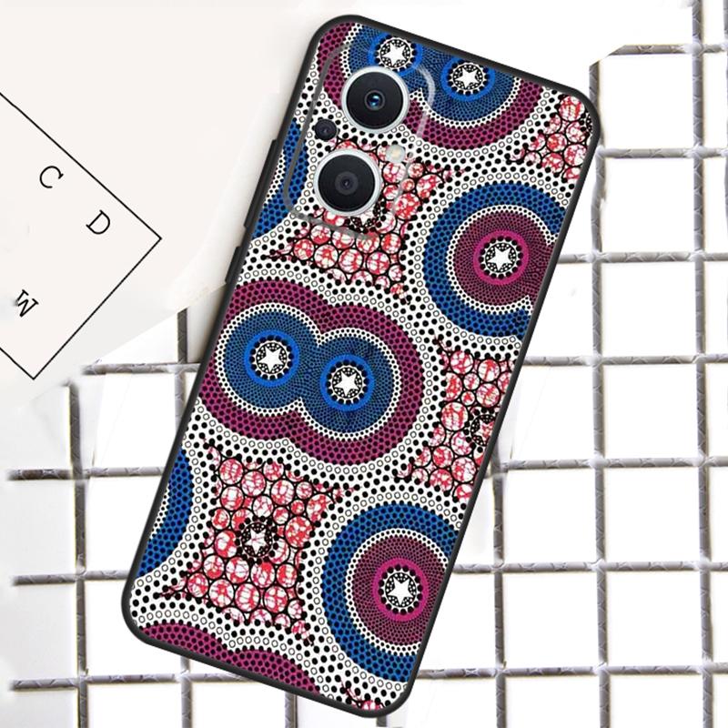 African Wax Fabric Phone Case For OPPO Reno 7 8 Lite 8T 10 11 12 13 14 Pro 14F OPPO Find X9 X8 X6 X5 Pro Cover