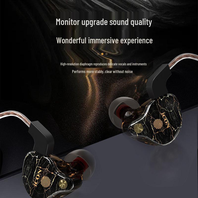 iKcon Scan10 Wired In-Ear Monitor & Sound Card for Streamers (No Mic)