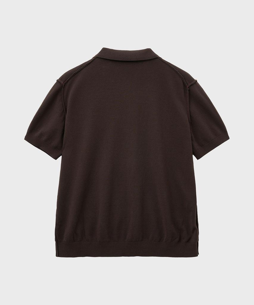 NOIRER Low Cut Polo Knit (Brown)