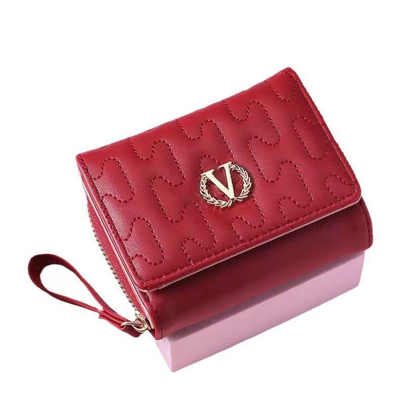 Трехсекционная короткая женская сумка, многофункциональный модный держатель для карт, клатч, маленькая женская сумка, кошелек для монет, кошелек CLE