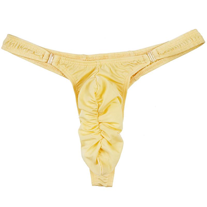 Мужские стринги Т-образной спинкой с деталью-пряжкой из дышащей ткани