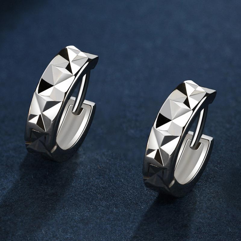 Серьги из стерлингового серебра 925 пробы для женщин Оригинальные серьги-шармы с двойными кольцами Паве CZ Изысканные помолвочные юбилейные украшения в подарок 5355