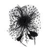 Flower Cocktail Wedding Feathers Hair Clip Alice Headband Clip Fascinator Hat Tea Party Headband