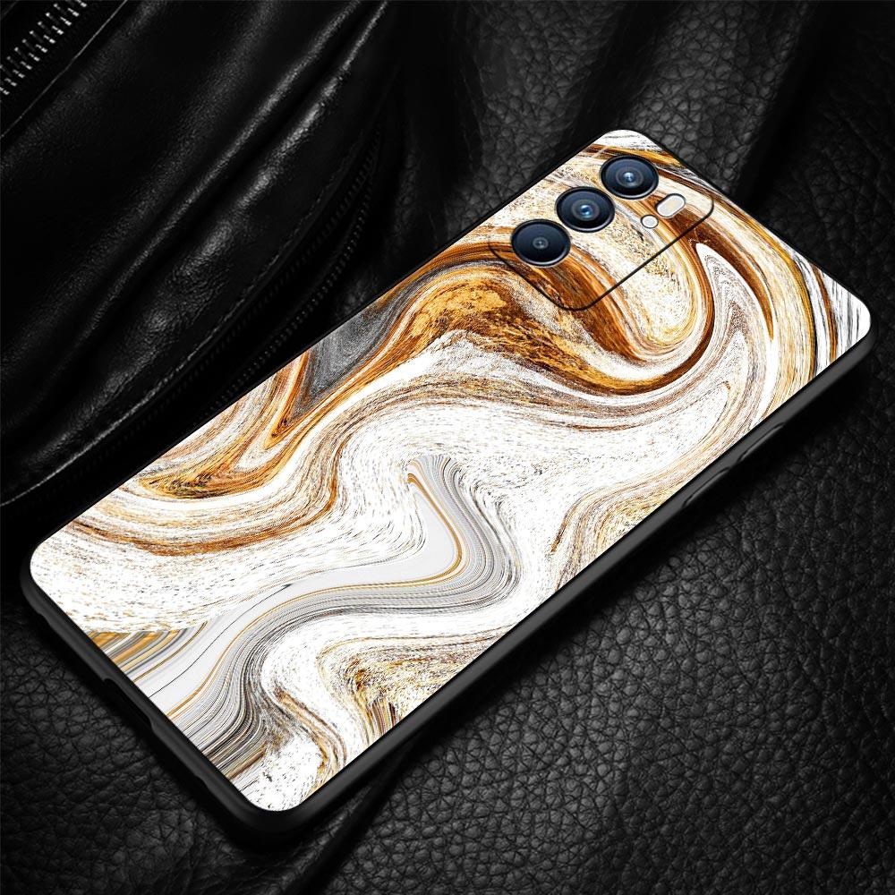 Винтажный мраморный чехол для телефона для Oppo Reno 13 12 11 10 7 F Find X5 X6 A98 A80 A79 A78 A57 A54 A31 A17 Pro 5G Мягкий чехол из ТПУ Fundas