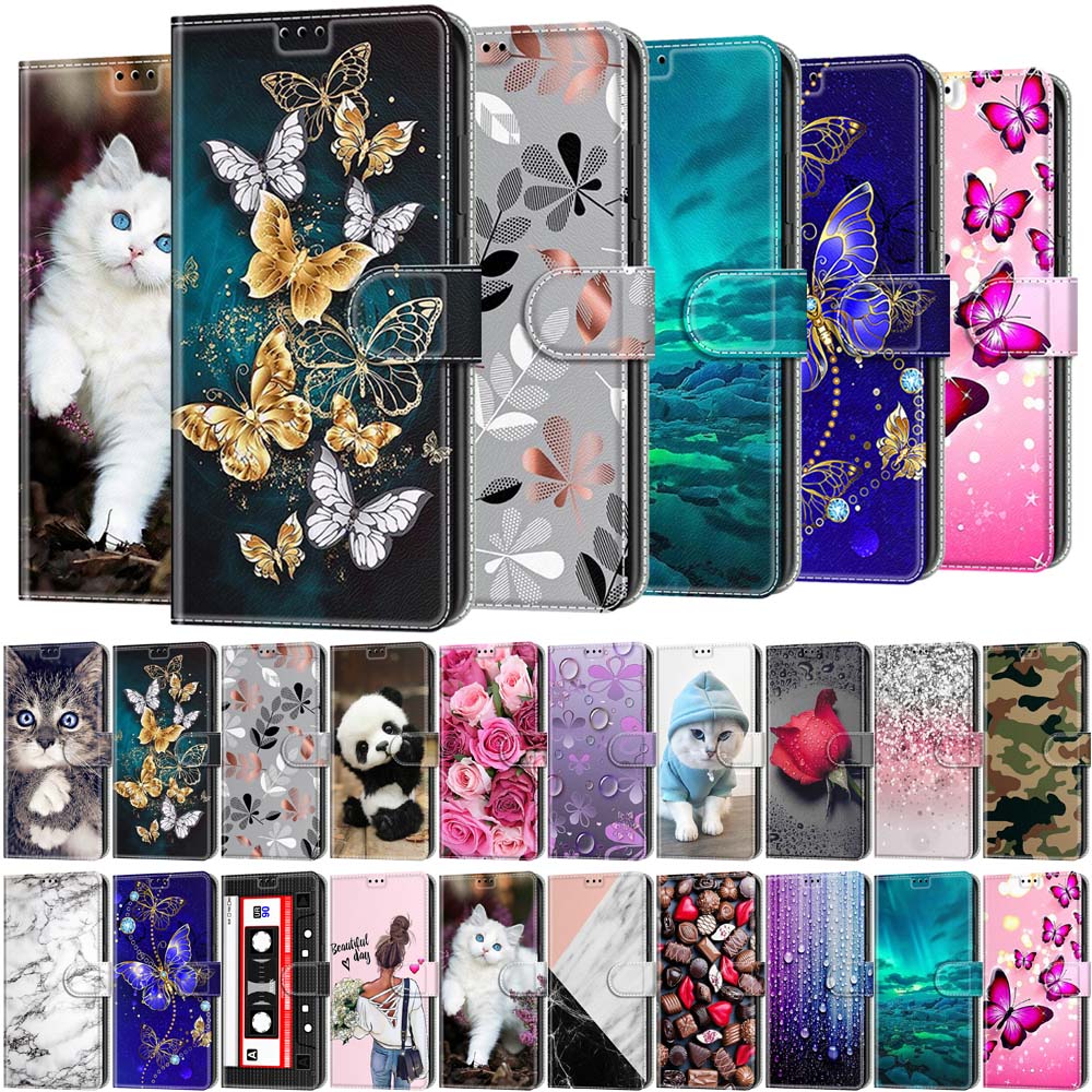 Флип-чехол из кожи для телефонов Motorola G56 G86 G05 G15 G35 G55 G75 G85 G24 Power G54 G84 Кошелек Держатель для карт Обложка