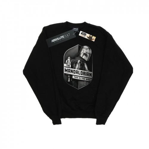 Star Wars Mens The Mandalorian This Way Mando Shield Sweatshirt