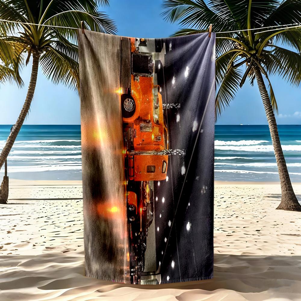 Kw Heavy Trucks Beach Towel Soft Durable Quickdry Comfortable Lightweight Portable For Swimmingbeachcamping Travel Beach Accessoriesgym
